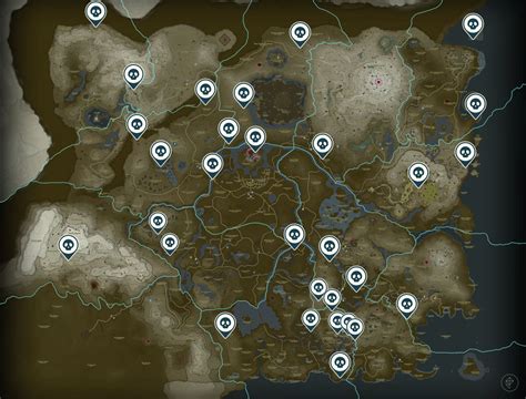 all hinox locations tears of the kingdom|hinox locations map totk.